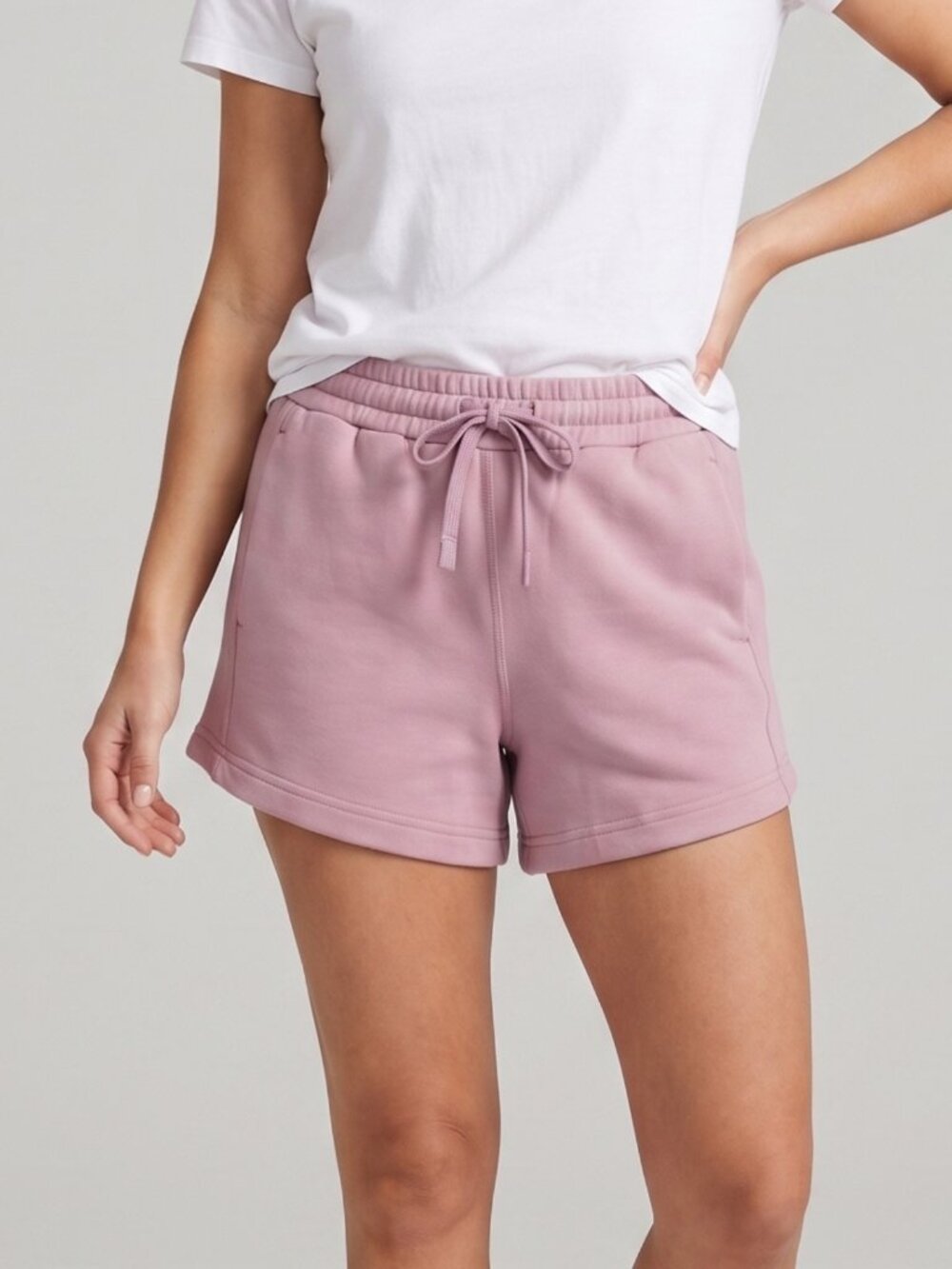 NWT Colorfulkoala Dusty Mauve Pink Soft Modal Drawstring Lounge Shorts Small